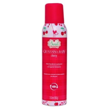 Desodorante Aerossol Giovanna Baby Cherry 0% Alumínio 72h 150ml