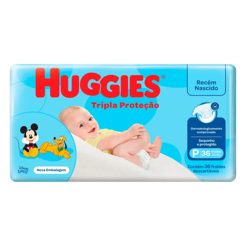 Fralda Tripla Proteção P 36un - HUGGIES
