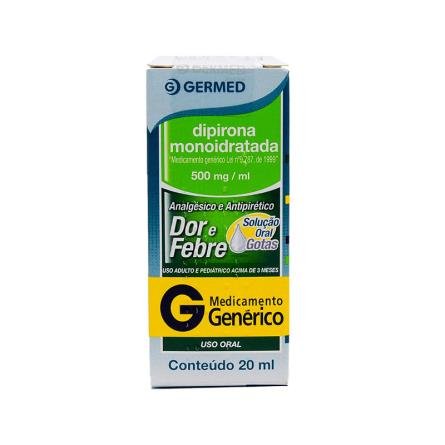 Dipirona Monoidratada 500mg/mL - 20mL - GERMED