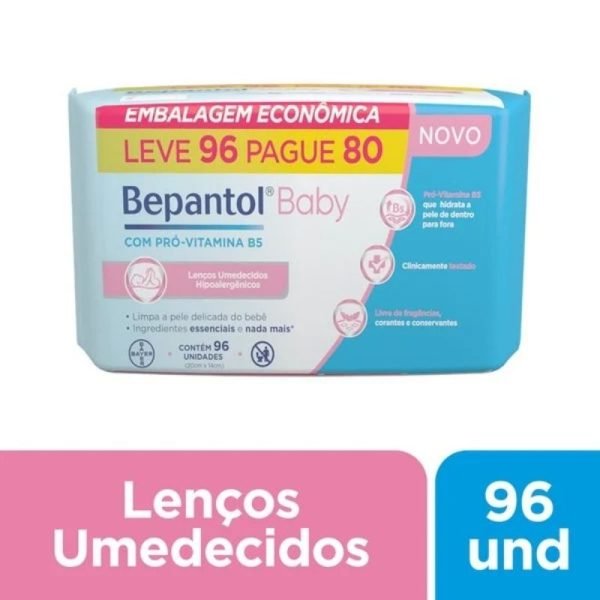 bepantol baby lenço 96 unid img 2