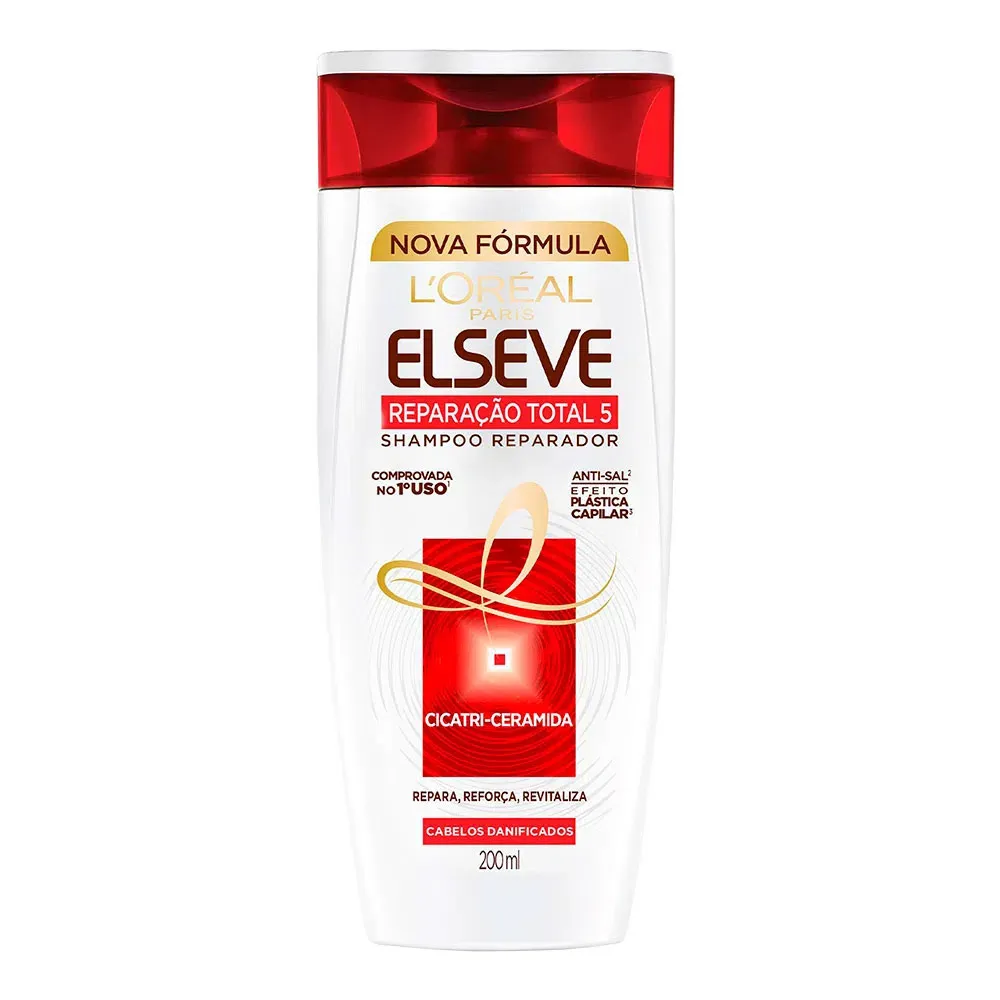 Shampoo Reparação Total 5 200mL - Elseve