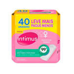 Absorvente Intimus Protetor Diário Antibacteriano Sem Abas 40 Unidades