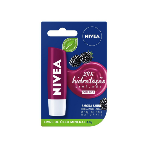 10663801.png Nivea Hidratante Labial Amora Shine 4,8g - Imagem 1