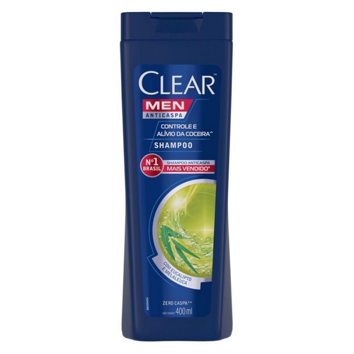 11449601.png Shampoo Clear Men Anticaspa Controle e Alívio 400ml - Imagem 1
