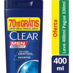 Shampoo Clear Men Anticaspa Ice Cool 400ml