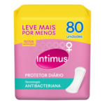Protetor Diário Intimus Antibacteriano Regular 80 Unidades