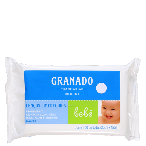 116408501.png Lenços Umedecidos Granado Bebê Lavanda 50 Unidades - Imagem 1