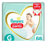 Fralda Pampers Premium Care Pants Mega GD com 68 Unidades