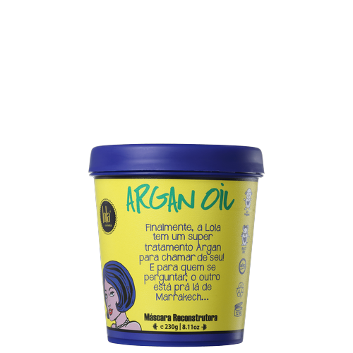 116729101.png Máscara Capilar Lola Cosmetics Óleo de Argan 230g - Imagem 1