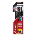 Escova Dental Colgate Slim Black Macia com 2 Unidades