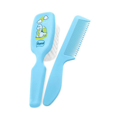 2601601.png Kit Escova e Pente para Bebê Lillo Fiona Azul com 2 Unidades - Imagem 1