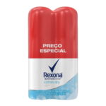 Desodorante Aerossol Rexona Cotton Dry Feminino Duopack 2x150ml