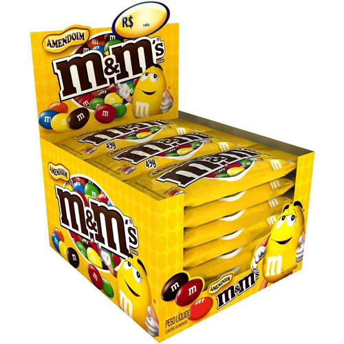 337001.png M&M's Chocolate com Amendoim 45g - Imagem 1