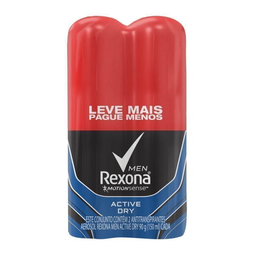 3371401.png Desodorante Antitranspirante Aerossol Rexona Active Dry 150ml - Imagem 1