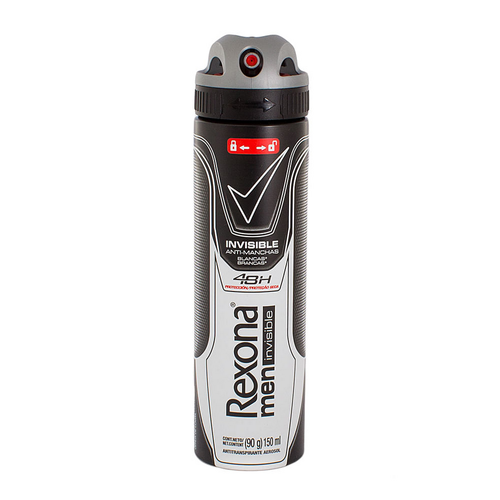 3375201.png Antitranspirante Aerossol Rexona Invisible 150ml - Imagem 1