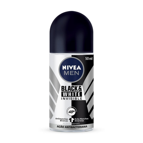3408401.png Desodorante Roll-on NIVEA Black & White Invisible 50ml - Imagem 1
