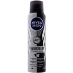 Desodorante Antitranspirante Aerossol Nivea Men Black & White Invisible Original 150ml