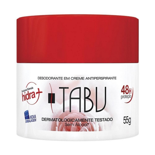 3482801.png Creme Desodorante Tabu Tradicional Dana Perfumes 55g - Imagem 1