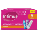 Absorvente Intimus Gel Super com Abas 8 unidades