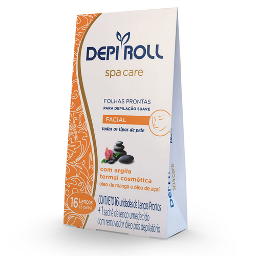 4118201.png Depi Roll Folhas Depilatórias Faciais com 16 Unidades - Imagem 1