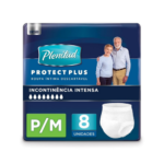 Roupa Íntima Descartável Plenitud Protect Plus Tamanho P/M com 8 Unidades