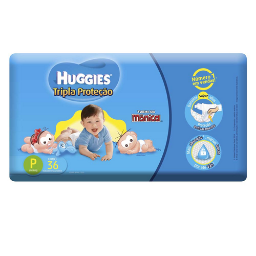 4274601.png Fralda Huggies Tripla Proteção P com 36 Unidades - Imagem 1