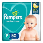 Fralda Pampers Confort Sec Tamanho P 50 Unidades