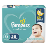 Fralda Pampers Confort Sec Giga Pacote G com 38 Unidades
