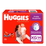 Fralda Roupinha Huggies Supreme Care XG com 14 Unidades