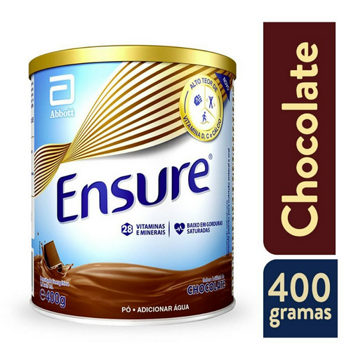 46201.png Suplemento Nutricional Ensure Pó Chocolate 400g Abbott - Imagem 1