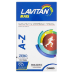 Lavitan A-Z Mais Cimed Suplemento Multivitamínico e Mineral com 90 Comprimidos Revestidos