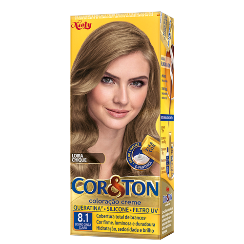 6484001.png Coloração Cor&Ton 8.1 Louro Cinza Claro - Imagem 1