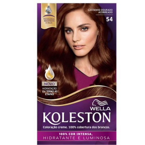 6518401.png Tintura Koleston Kit 54 Castanho Dourado Acobreado - Imagem 1