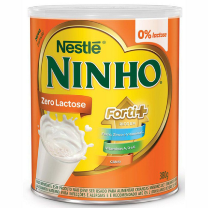 Composto Lácteo Ninho Forti+ Zero Lactose em Pó 380g