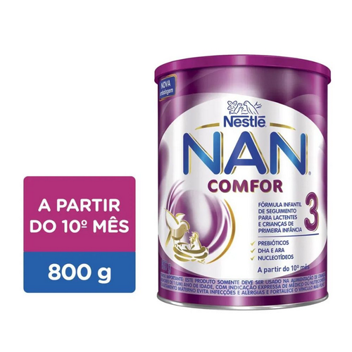 7269201.png Composto Lácteo Nanlac Comfor 1-3 Anos Lata 800g Nestle - Imagem 1
