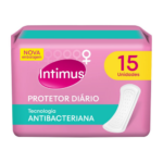 Absorvente Intimus Protetor Diário Antibacteriano Sem Abas 15 Unidades