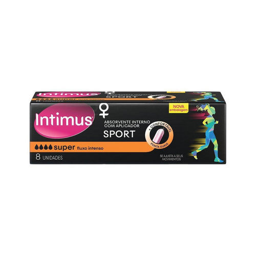 7428401.png Absorvente Intimus Super Com Abas 8 Unidades - Imagem 1
