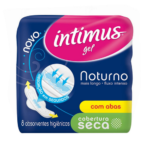 Absorvente Intimus Noturno Com Abas 8 Unidades