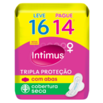 Absorvente Intimus Tripla Proteção Sec com Abas - 16 Unidades