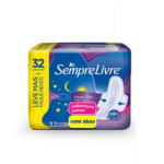 Absorvente Sempre Livre Adapt Plus Suave com Abas - 32 Unidades