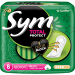 Absorvente Sym Toque de Proteção Suave Sem Abas 8 unidades
