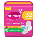Absorvente Intimus Tripla Proteção Seca com Abas 32 Unidades