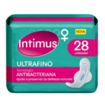 Absorvente Intimus Antibacteriano com Abas 28 Unidades