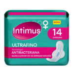 Absorvente Intimus Antibacteriano com Abas - 14 Unidades