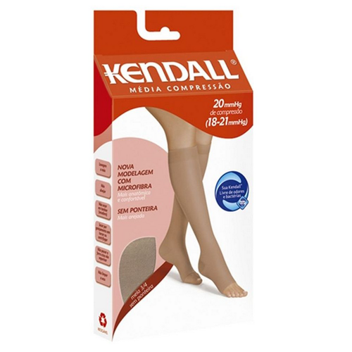 9195601.png Meia de Compressão Kendall Panturrilha Sem Ponteira Bege - Imagem 1