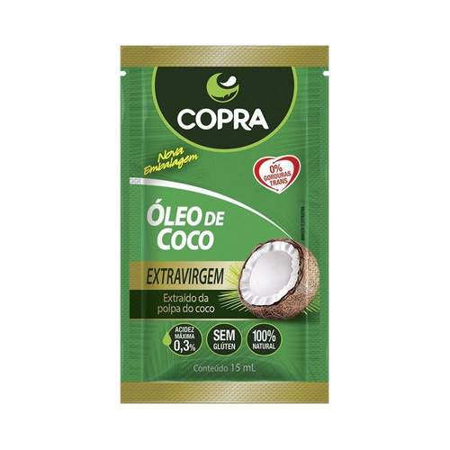 9814201.png Óleo de Coco Extra Virgem Copra Sachê 15ml - Imagem 1