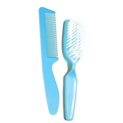 Kit Escova e Pente Lillo Azul com 2 Unidades