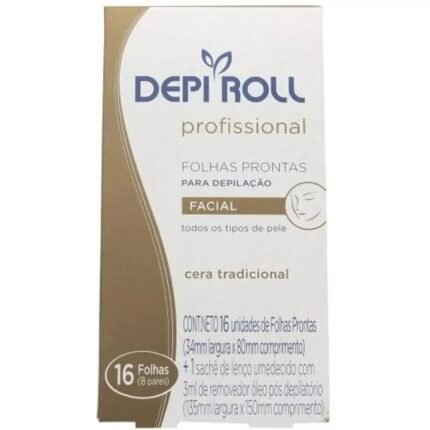 Folhas Depilatórias Depi Roll Tradicional 16 Tiras