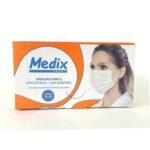 Máscara Cirúrgica Descartável Medix Brasil com 50 Unidades